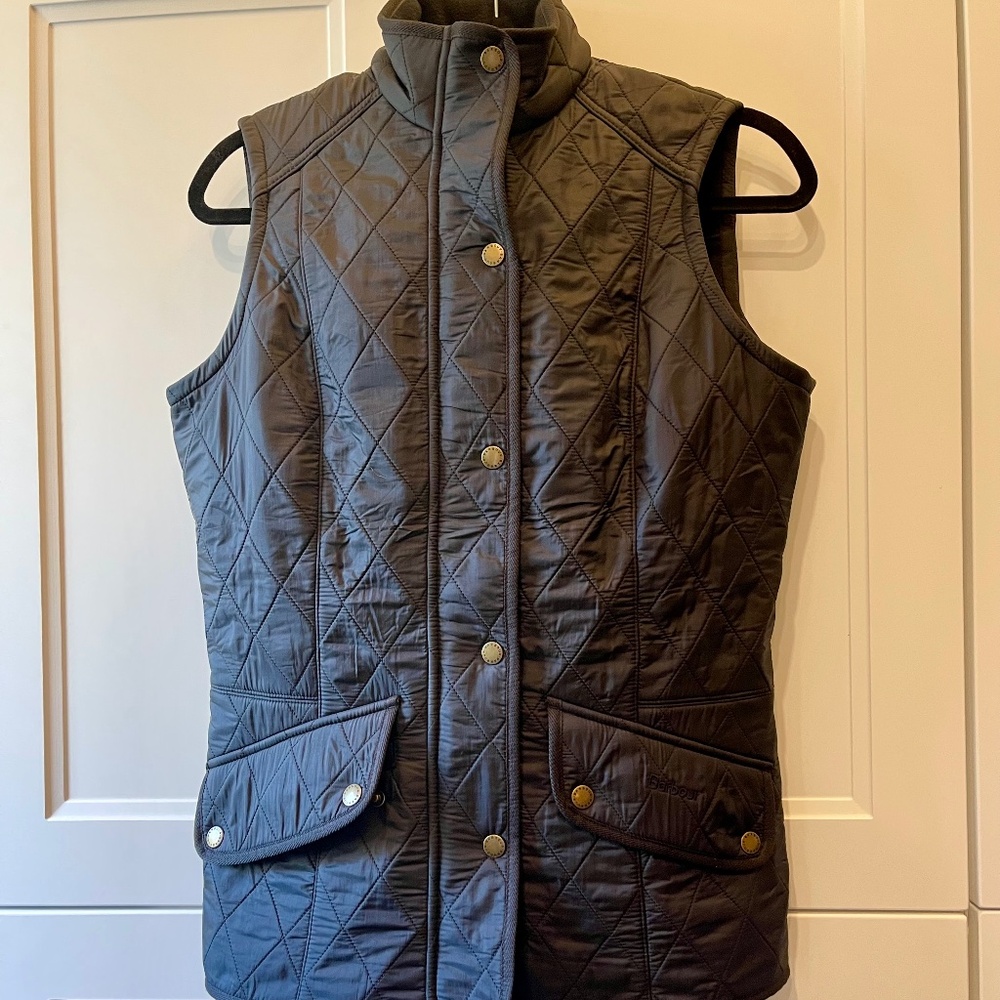 Barbour Quilted Vest Navy US Size 8